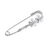 For Women Girl Dress Elegant Butterfly Flower Simulated Pearl Safety pin Rhinestone Accessories Corsage Brooches Pin Jewelry