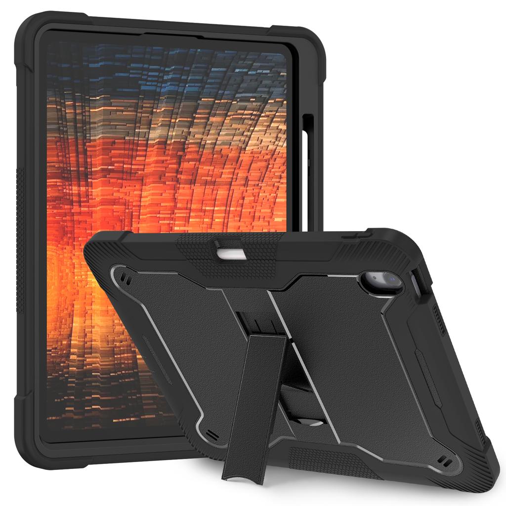 For iPad Air 13 (2025)/(2024) Case Kickstand Silicone+PC Tablet Cover High-Impact Shockproof