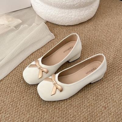Vintage Dicke Ferse Damen Mary Jane Schuhe Komfort Slip-On Laufschuhe 2026 Neu Frühling Herbst Schlicht Zapatos De Mujer