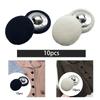 10x Fabric Cloth Covered Buttons 20mm for Jackets Bags Embellishments Coats