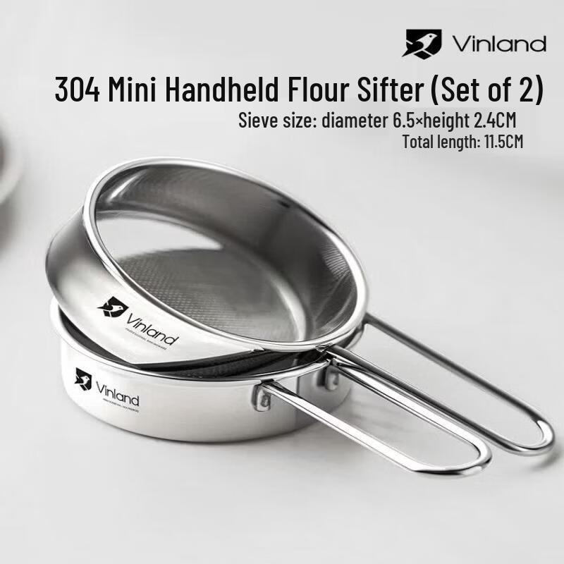 304 Stainless Steel Powdered Sugar & Flour Sifter