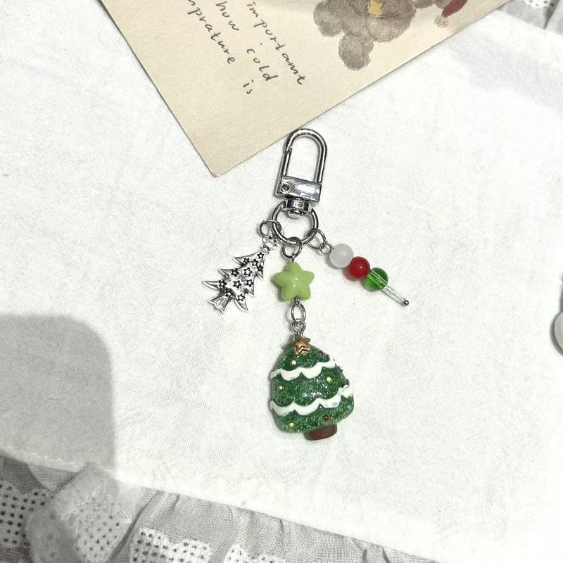 

Милая зимняя цепочка для мобильного телефона со снежинкой и снеговиком, подвеска для рождественской елки и рюкзака, украшение, новогодний подарок A7