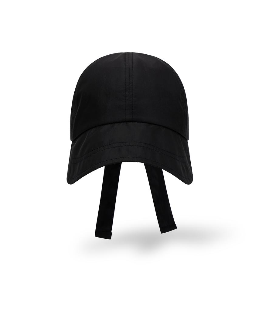 Bajal Va Studded Ribbon Bonnet Hat Black