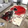 Samurai-Frauen-Druckteppich - Heimdekoration Teppich für Wohnzimmer Schlafzimmer Bodenbelag Computerstuhl Bereichsteppich