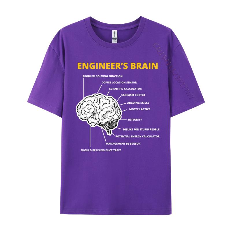 Engineer Is Brain Funny Sarcastic For Engineering Design Tops Tees 2024 Hot Sale Customized Cotton Male T-Shirt Design T Shirt