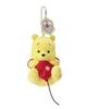 Sekiguchi Winnie the Pooh Pooh 100th Anniversary Logo Keychain Mascot Kororin Plush 641277 H13xW8xD8cm
