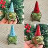 New Creative Garden Courtyard Decoration Sharp Hat Little Frog Balcony Bonsai Decoration Desktop Resin Ornament Cute Frog Statue