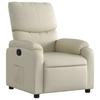 Relax Chair In Cream Synthetic Leather