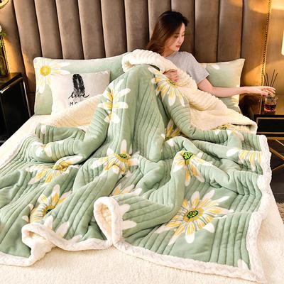 [Gratis verzending] Nieuwe dikke deken van lamswol: Knusse Drielagige Velvet Warmte