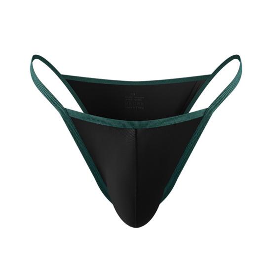 Pánské tanga spodní prádlo s nízkým pasem sexy G-strings tanga slim fit rychleschnoucí spodní prádlo s tričkem pro každodenní nošení, pracovní cesty