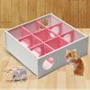 Lustiges Hamster Labyrinth Tunnel Puzzle Spielzeug Aktivität Sport Transparentes Spielhaus Kleintiere für Zwerg