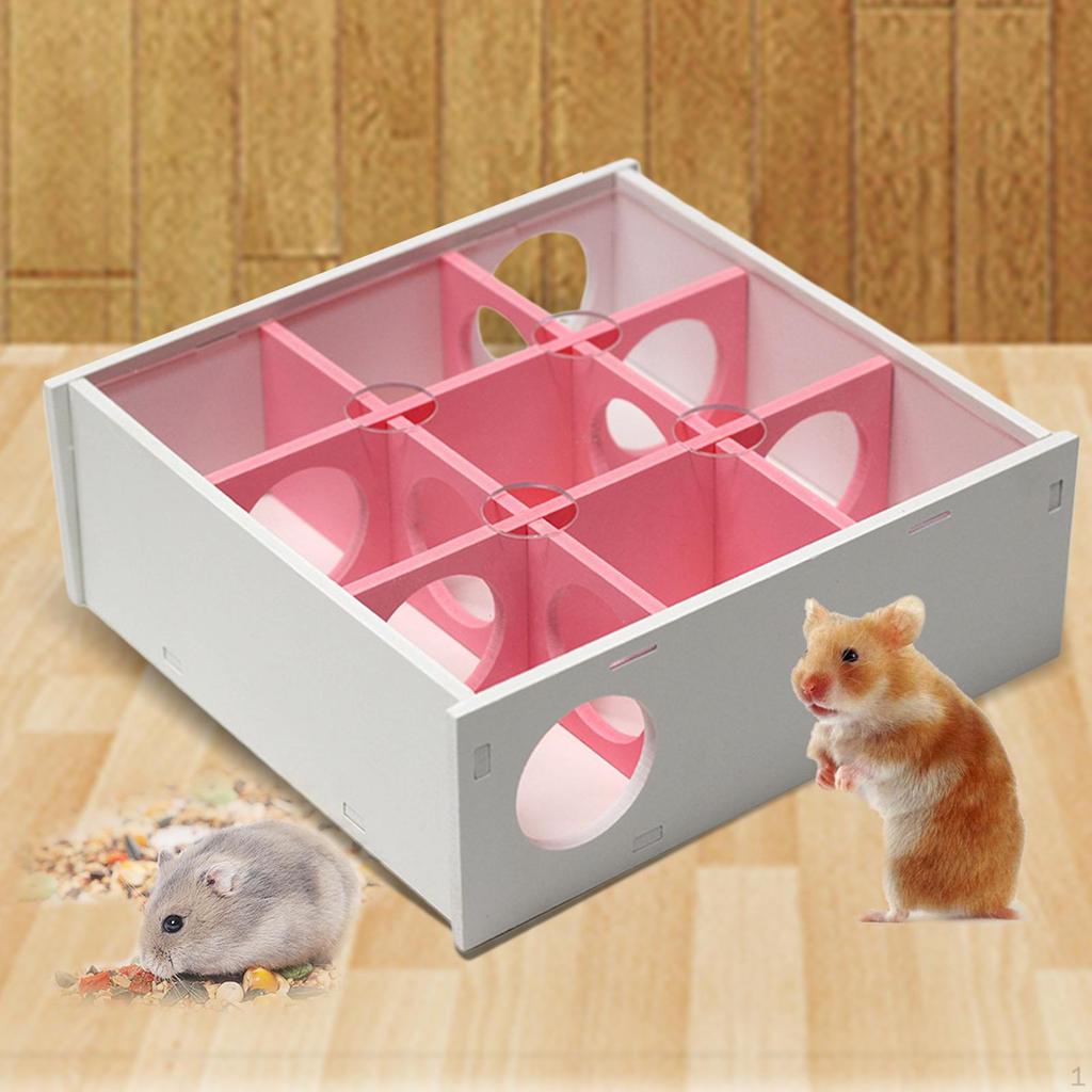 Funny Hamster Maze Tunnel Puzzle Toy Activity Sport Transparent Playhouse Small Animals for Dwarf