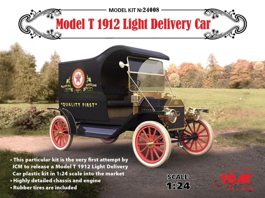 ICM Ford 1912 Light Delivery Plastic Model 24008 1/24 T-type