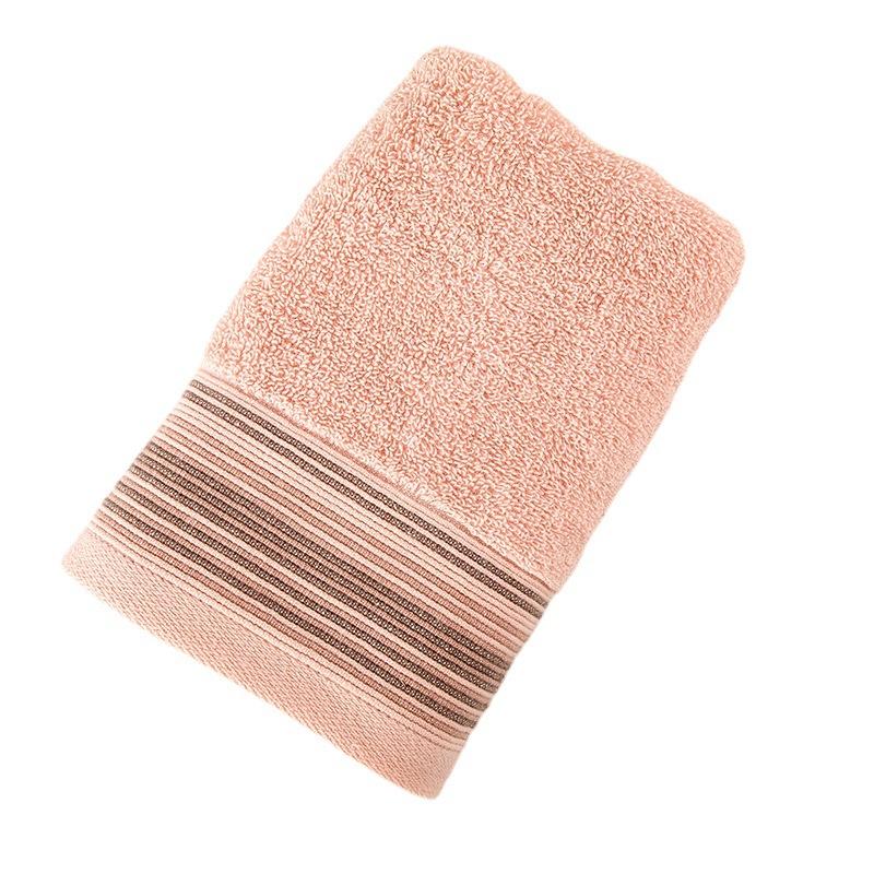 Couple color bar plain cotton towel thickened pure cotton face towel household absorbent adult face towel