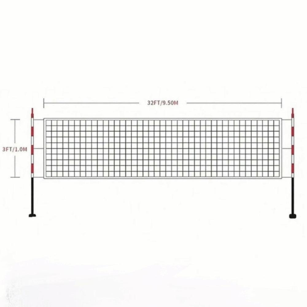 2pcs Standard Size Volleyball Training Net Professional Volleyball Net Indoor Play