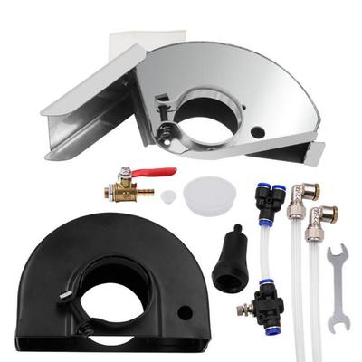 Conjunto Rebarbadora de Ângulo 120*43mm Base Máquina de Corte a Água com Cobertura de Proteção Coletor de Água Bomba de Segurança Coletor de Pó