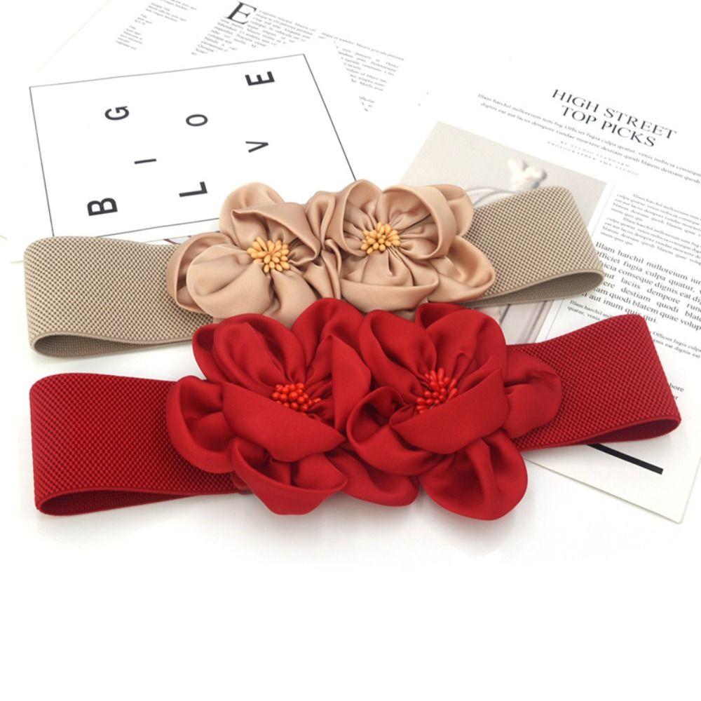 Casual Wide Elastic Belt Chic Ladies Dress Cummerbands Skirt Dress Coat Decor Accessories