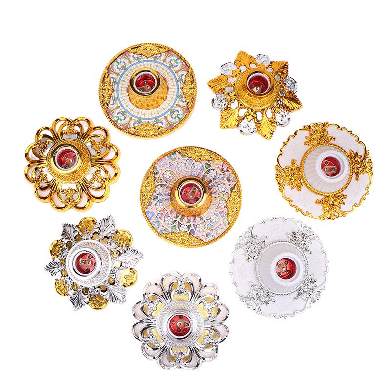 1Pc E27 Colored Pendant Lamp Holders Round Screw Fixed Base Socket Lamp Bulb Fixing Base Stand Light Bulb Holder