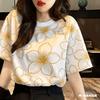 Unisex Casual T-shirt for Men and Women - Printed Flower Design | Perfect for Songkran