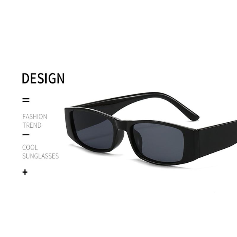 Small Rectangle Sunglasses Women Men Narrow Frame Vintage Square Sun Glasses Punk Cat Eye Eyewear Women'S Sunglasses