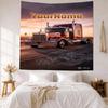 Peterbilt Heavy Trucks Custom Your Name Wall Decor Tapestry Art For Pet Memorial Birthdaywedding Party Backdrop Family Gift