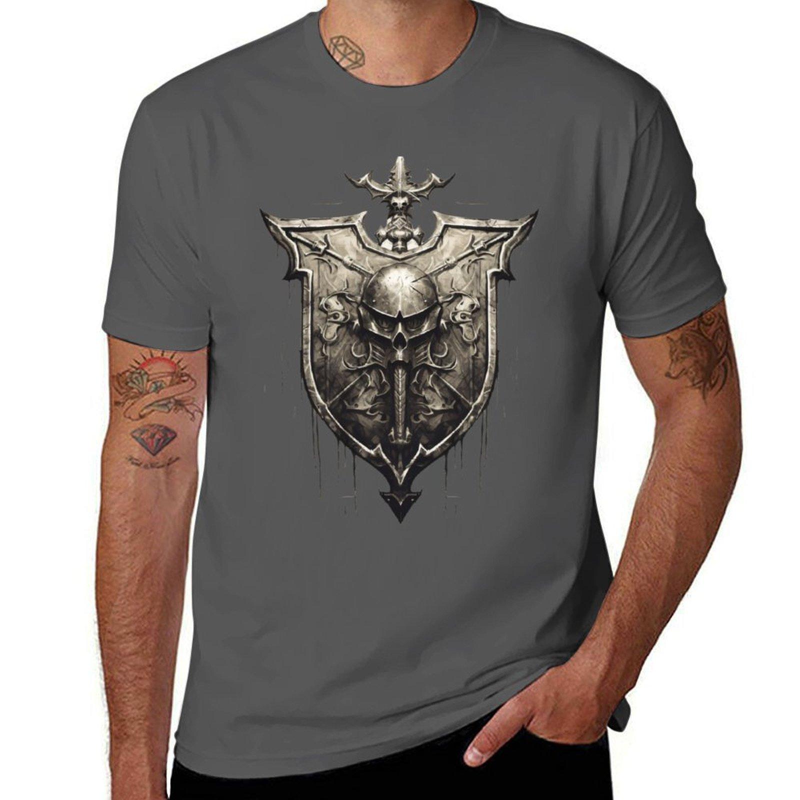 Гвардия Warhammer: Футболка с защищенным крестом индивидуальная футболка футболки оверсайз спортивные фанаты мужские рубашки футболка с принтом 4XL