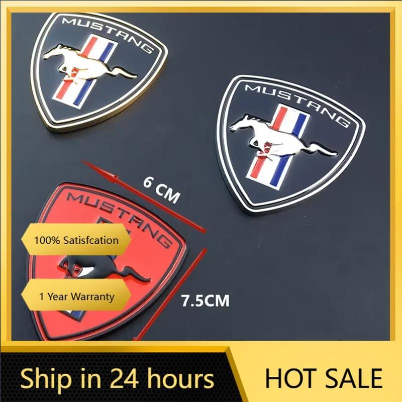 Autosticker 2026 Voor Ford 1Stuks 3 Kleuren 6 * 7,5 cm Metaal 2026 Voor Mustang Ford Shelby GT Logo Badge Auto Carrosserie Spatbord Kofferbak Dec
