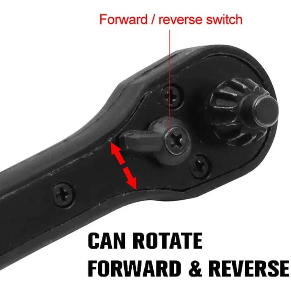 STONEGO 2-in-1 Drill Chuck Key Wrench Dual-use Ratchet Spanner for Drill Press Clamping Tool 12.7mm 17.5mm