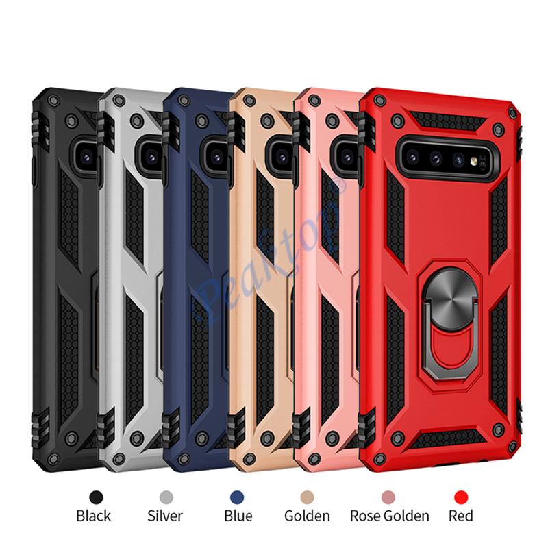 Anti-Fall-Hybrid-Schutz-Telefonhülle für Samsung Galaxy S10 5G S8 S9 Plus S10E Note 10 Pro Note 9 Note8 mit Fingerringabdeckung