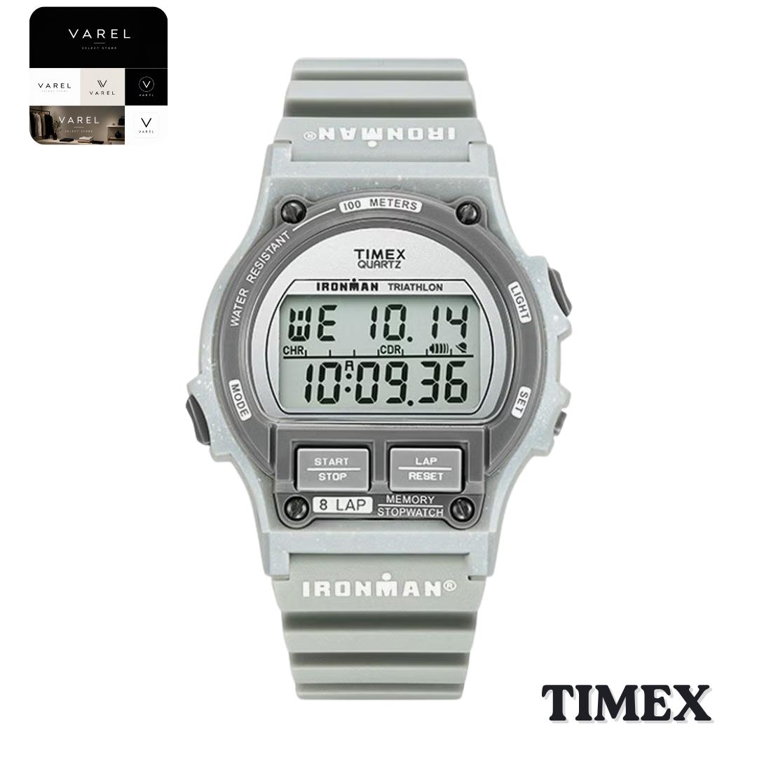 TIMEX TW5M54500 Ironman 8 кругов Серый оттенок Цифровые часы Серый полимерный ремешок Япония Оригинал