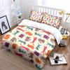 Cute Colorful Cartoon Cats Pattern Bedding Duvet Cover Set Duvet Cover Pillowcases  (1*Duvet Cover 2*Pillowcases, without duvet insert)
