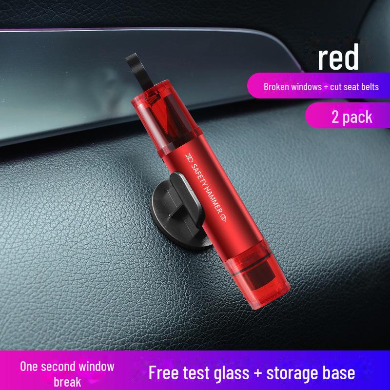 Kompaktní bezpečnostní nástroj do auta: Rozbíječ oken a řezačka bezpečnostních pásů