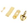 1:12 4Pcs Metal Door Knocker Set Dollhouse Hardware Miniature Accessories