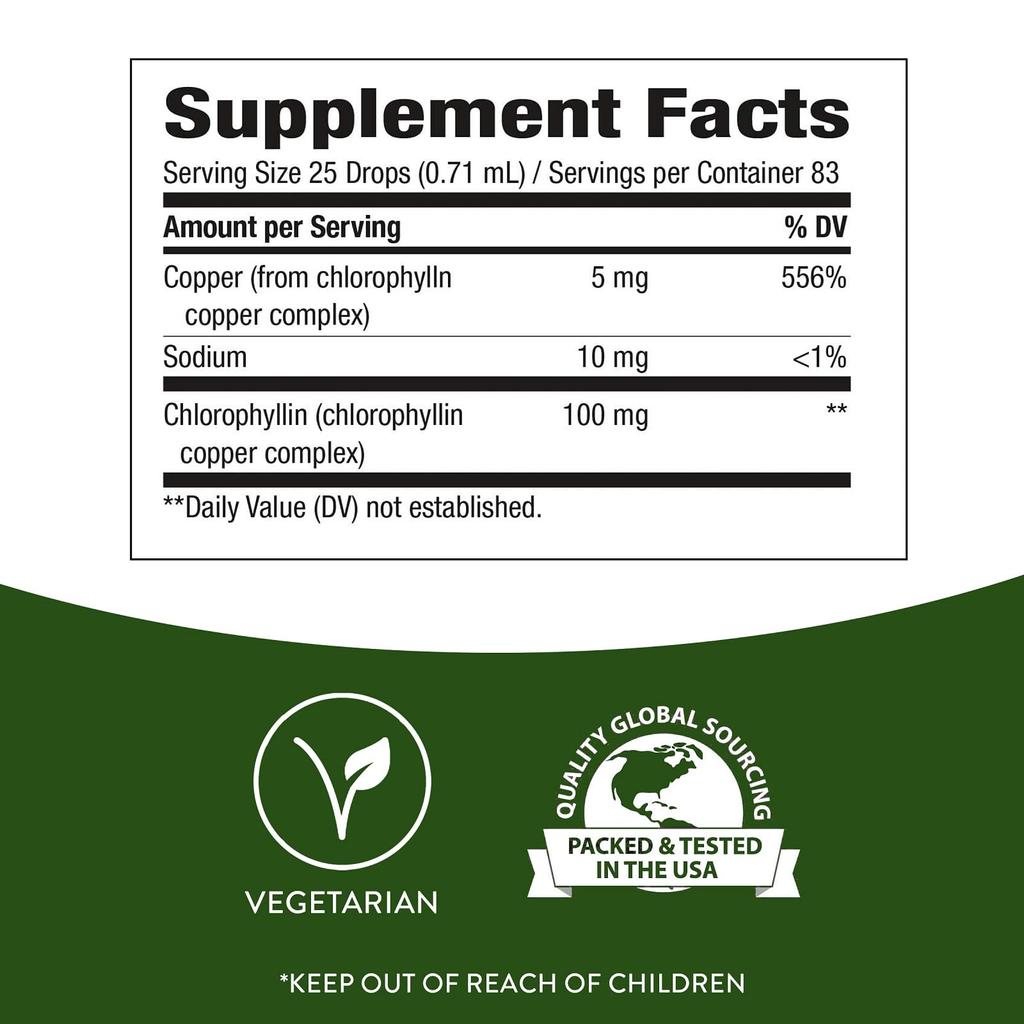 Nature's Way, Chlorfresh, Chlorophyll-Tropfen, Minzgeschmack, 2 fl oz (59 ml)
