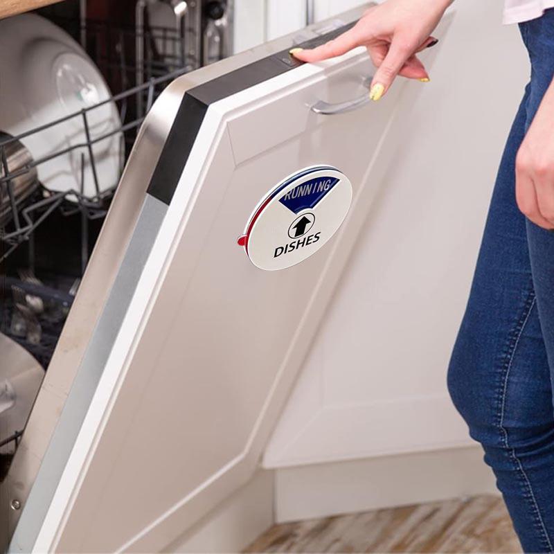 Sign Dishwasher Clean Magnet Dirty Indicator Washer Dish Kitchen Stickers Necessities Cleaning Dishes Machine