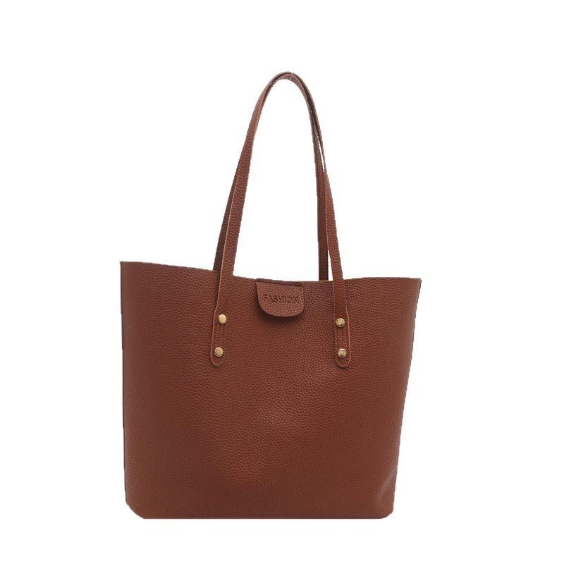 High-end Mother and Child Bag for Women with Large Capacity Simple and Fashionable Shoulder Bag Trendy Commuting Toy Bag