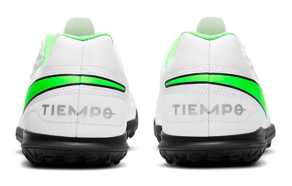 Nike Tiempo Legend 8 Club TF Slip Resistant Abrasion Resistant Low Top Kids' Soccer Shoes White Green Kids' AT5883-030