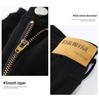 Women's Stretchy Black High-Waisted Split Denim Jeans, Slim Fit, Micro Flare, Petite-Friendly, Floor-Length, Straight-Leg with Good Drape