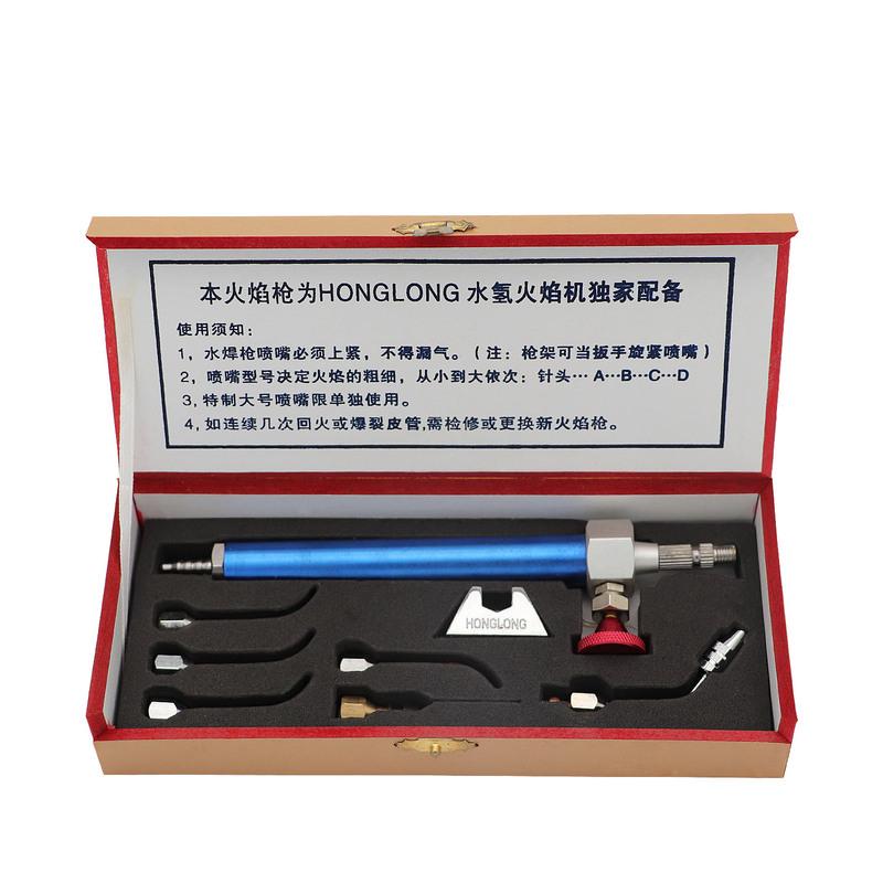 Universal Oxy-Hydrogen Gas Torch Flame Generator with 4 Copper Nozzles & Flashback Arrestor for HHO Polishing & Welding Machine