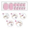 22 autocollants pour ongles d'orteils couleur unie finition irisée par feuille - Rénovation des ongles DIY à la maison