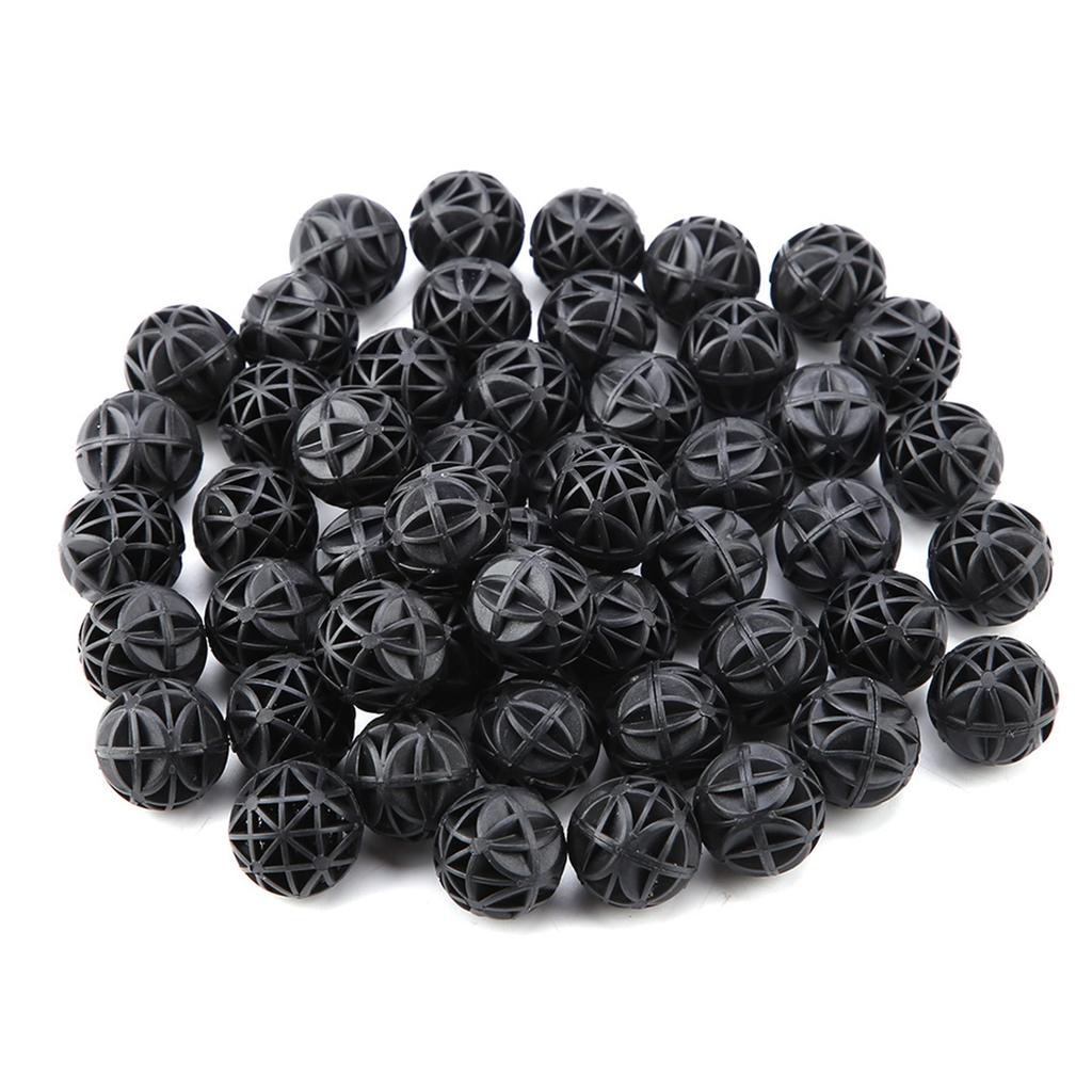 50Pcs Bio Porous Filter Biochemical Ball with Cotton Aquarium Pond Filter Material 16mm