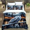 Cute Cartoon Owl Bedding Set (Duvet Cover & Pillowcases) — Perfect for Boys' and Girls' BedroomsCustomizable