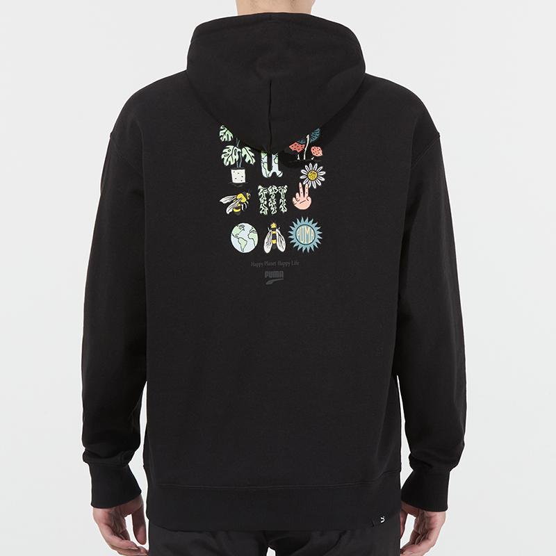 PUMA Downtown Fun Logo Print Hoodie 535412-01