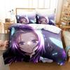 Kochou Shinobu Bedding Sets Anime Demon Slayer Comforter Bed Cover Duvet Cover Pillow Case Twin Single Queen King Teens Gifts