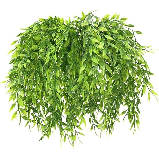 PASYOU Fake Leaves Plants for Christmas Decor, Gold Artificial Shrubs Grass Foliage Plastic Bulk Leaf Indoor Outdoor Home Garden Party Hotel Verandah