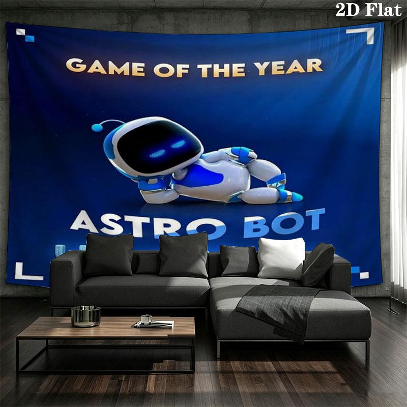 ASTRO BOT Custom Name Wall Tapestry Aesthetic Wall Hanging Printed Fabric Blanket Decorative Tapestries for Bedroom Living Room Home Decor