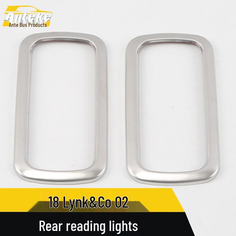 Lynk & Co 02 Rear & Third Row Reading Light Frame Cover - Decorative Sequin Sticker, Fits 18 Models