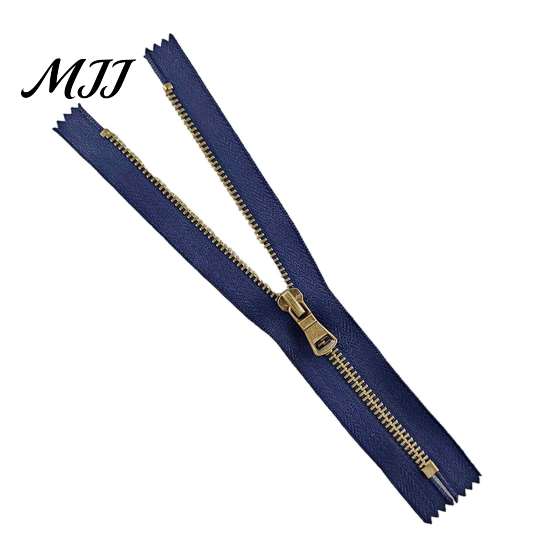 Non Separating Zipper 20Pcs Retro Bronze Closed-End Set, Heavy Duty Metal Y-Teeth Sewing Tape Replacement, for DIY Handbags Pockets Set