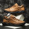 Fashion Retro Style Non-Slip Men Casual Shoes Breathable Loafers Sneakers Fashion Comfortable Hiking Shoes Outdoor Man Treking Footwear