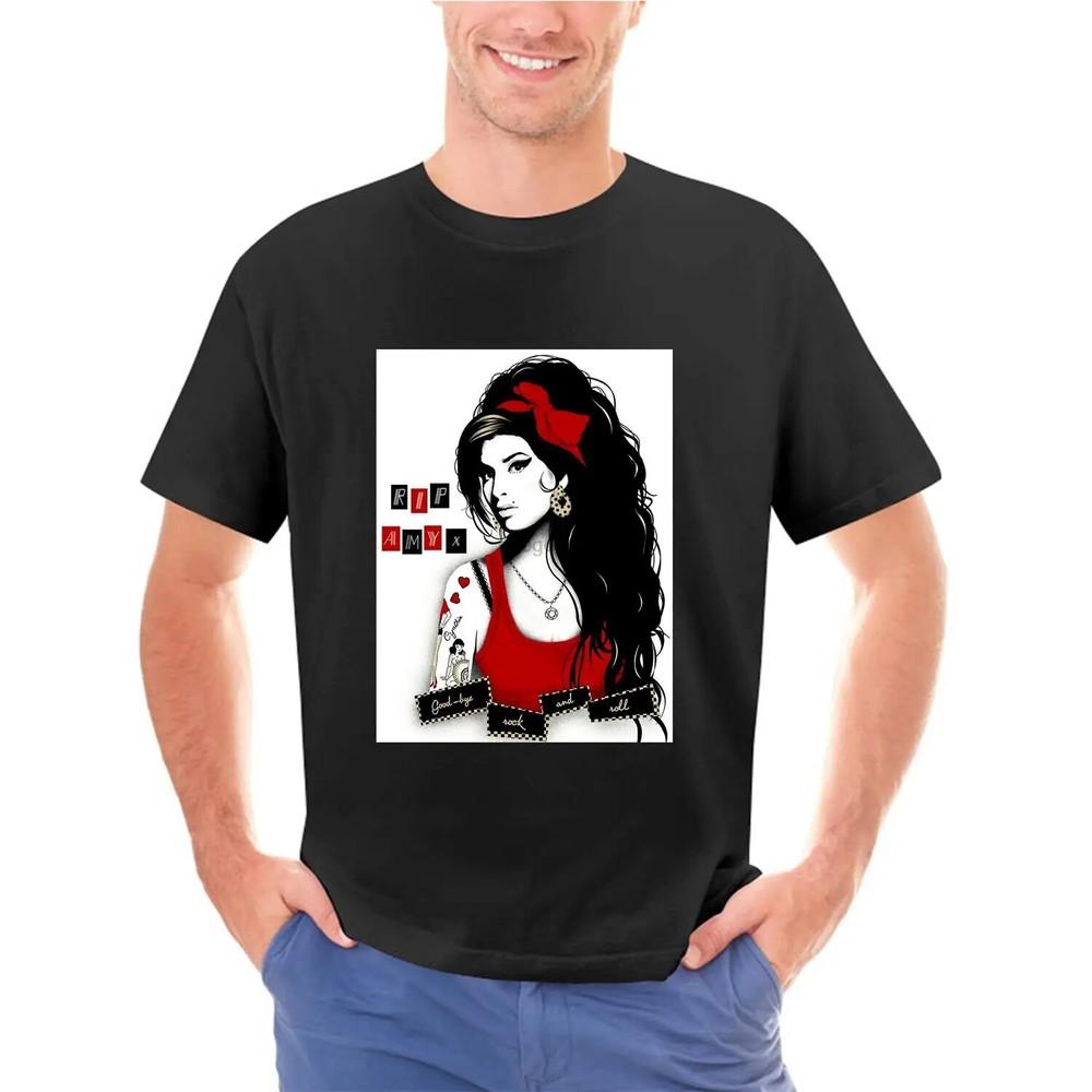 

Amy Winehouse RIP Amy T Shirt 100% Cotton Tee Men#039;s and Women#039;s Sizes Unisex T-Shirt XXXXL